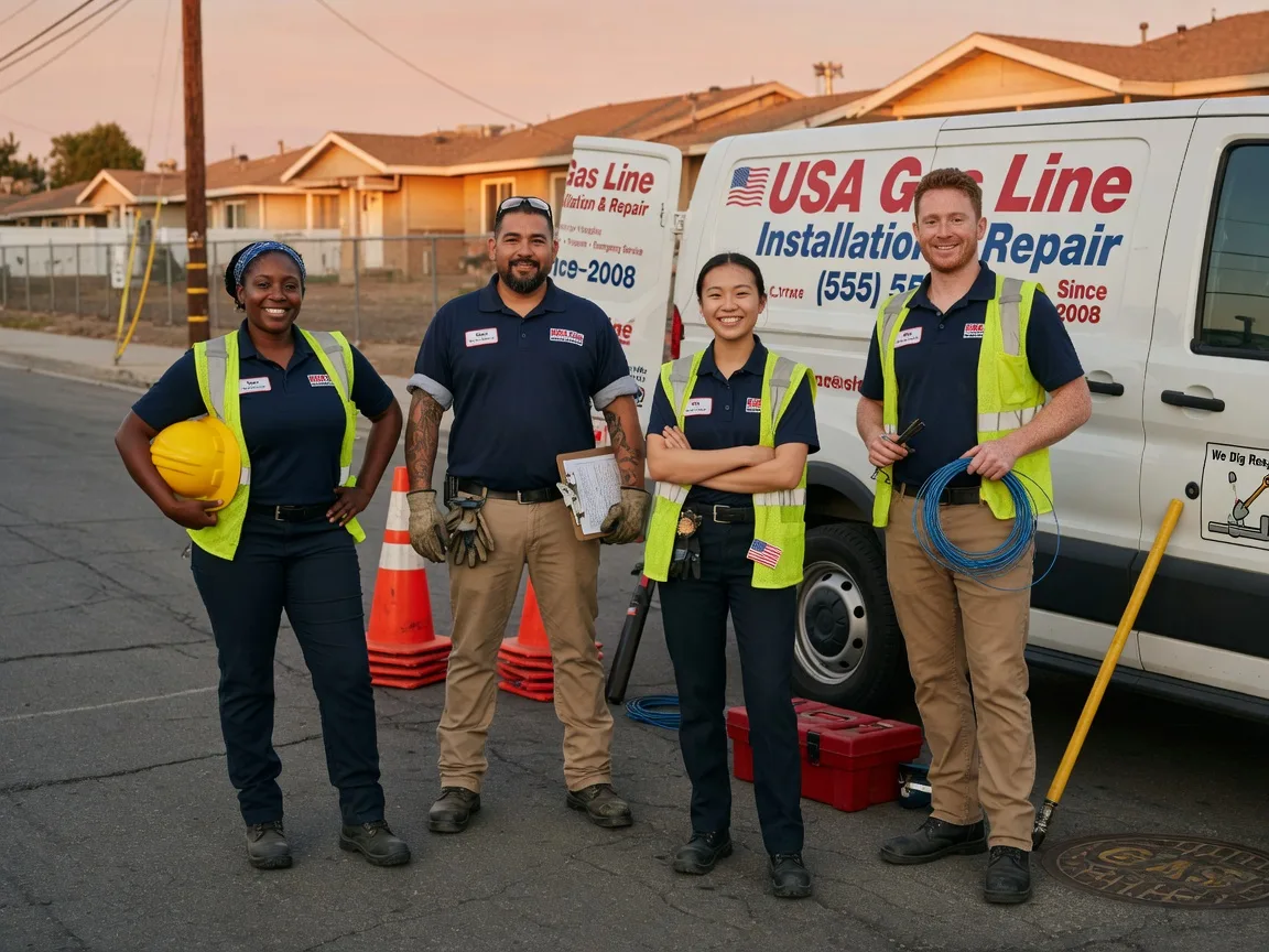 Gas Line Installation company in New England, ND